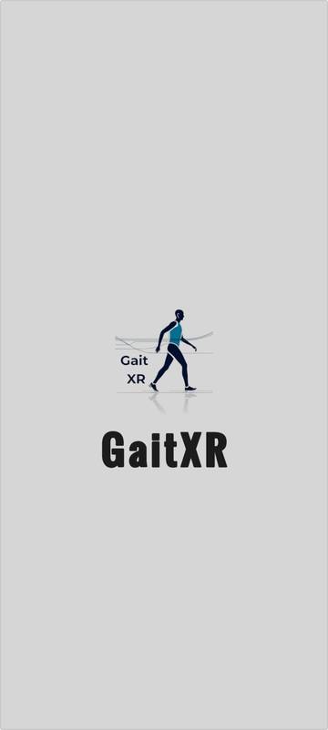 GaitXR app start screen